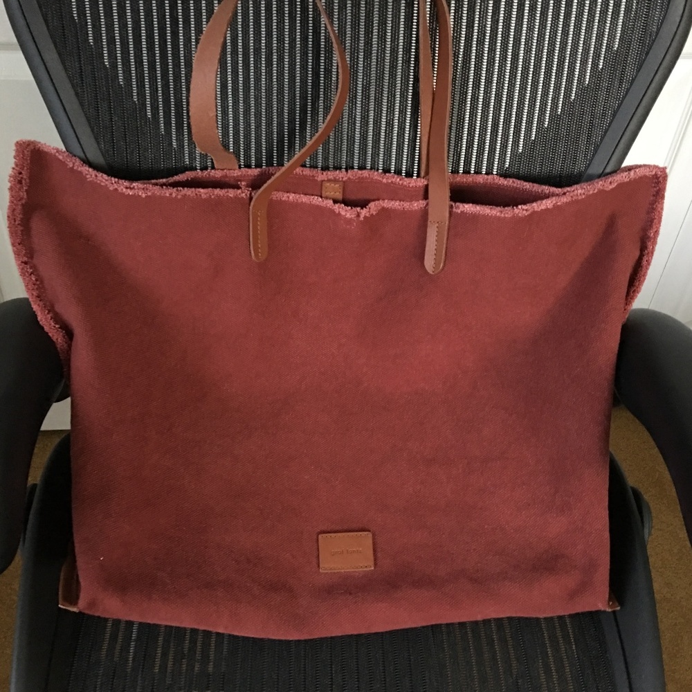 Graf & Lantz  XL Canvas Tote-Rosewood
